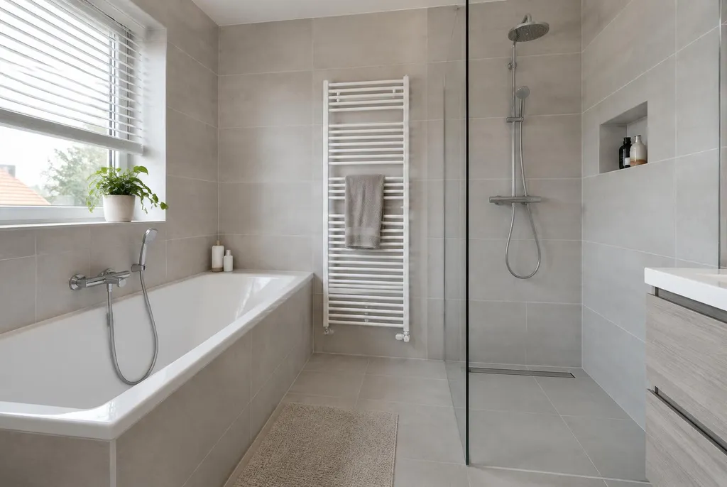Kitbedrijf Wijchen – badkamer met strak afgewerkte kitranden