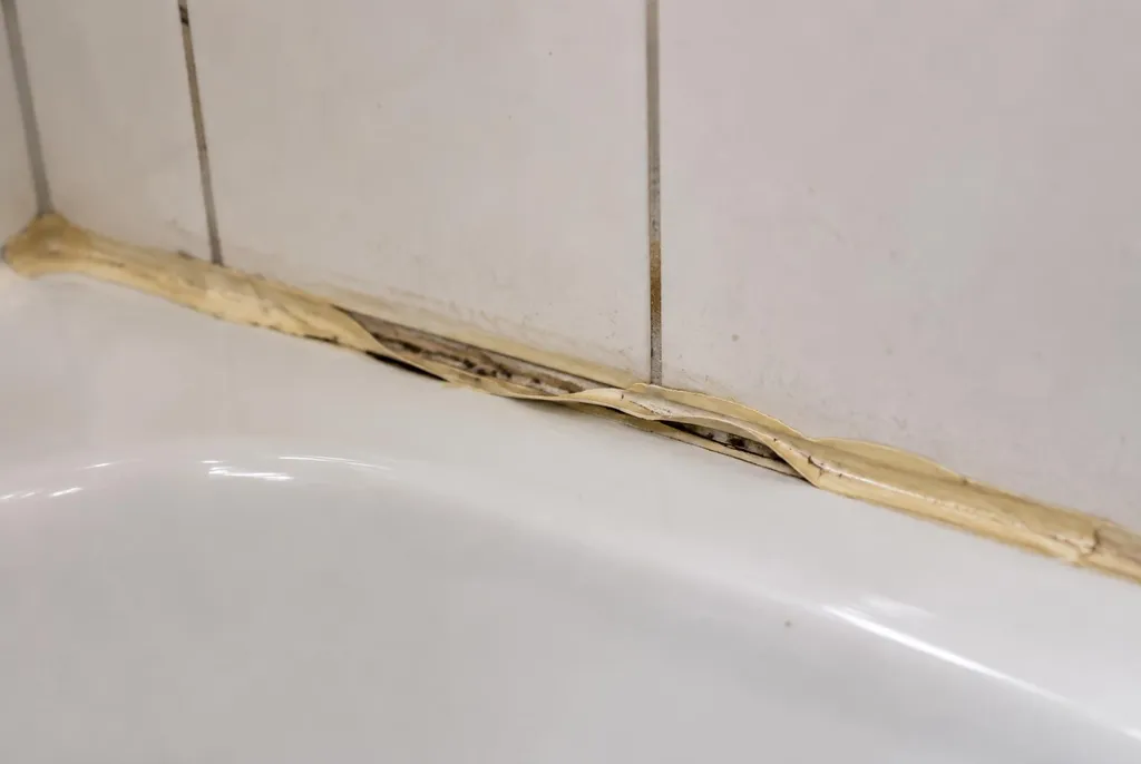Kitbedrijf Wijchen – loslatende kit naast het bad